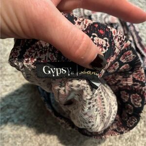 AND Paisley Print Scarf in Red and Black